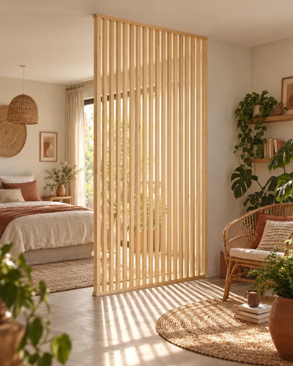 Bambou · Claustra bois intérieur