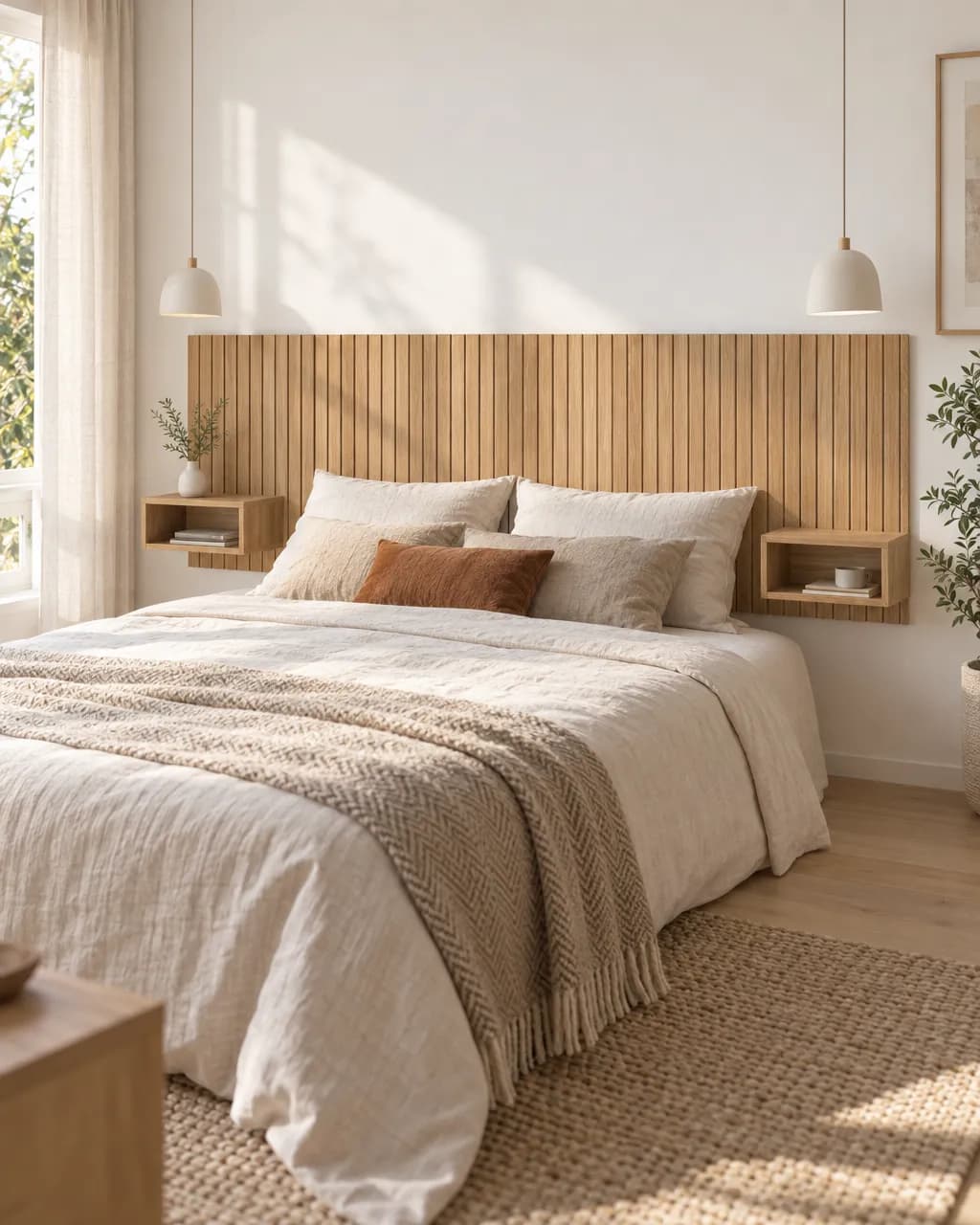 Duo · Tête de lit en bois