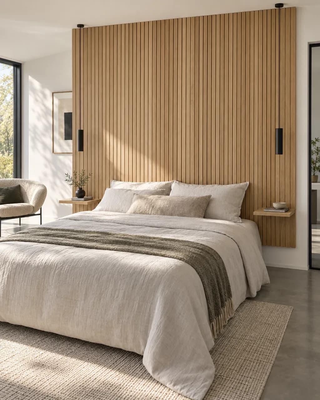 Hôtel · Tête de lit en bois
