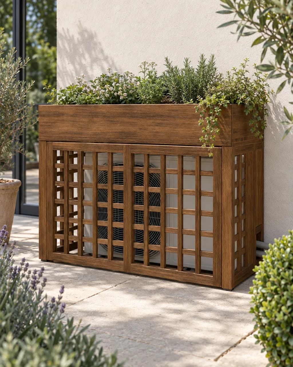 Jardinière · Cache clim et pompe à chaleur