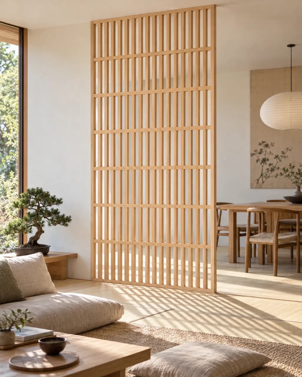 Kyoto · Claustra bois intérieur