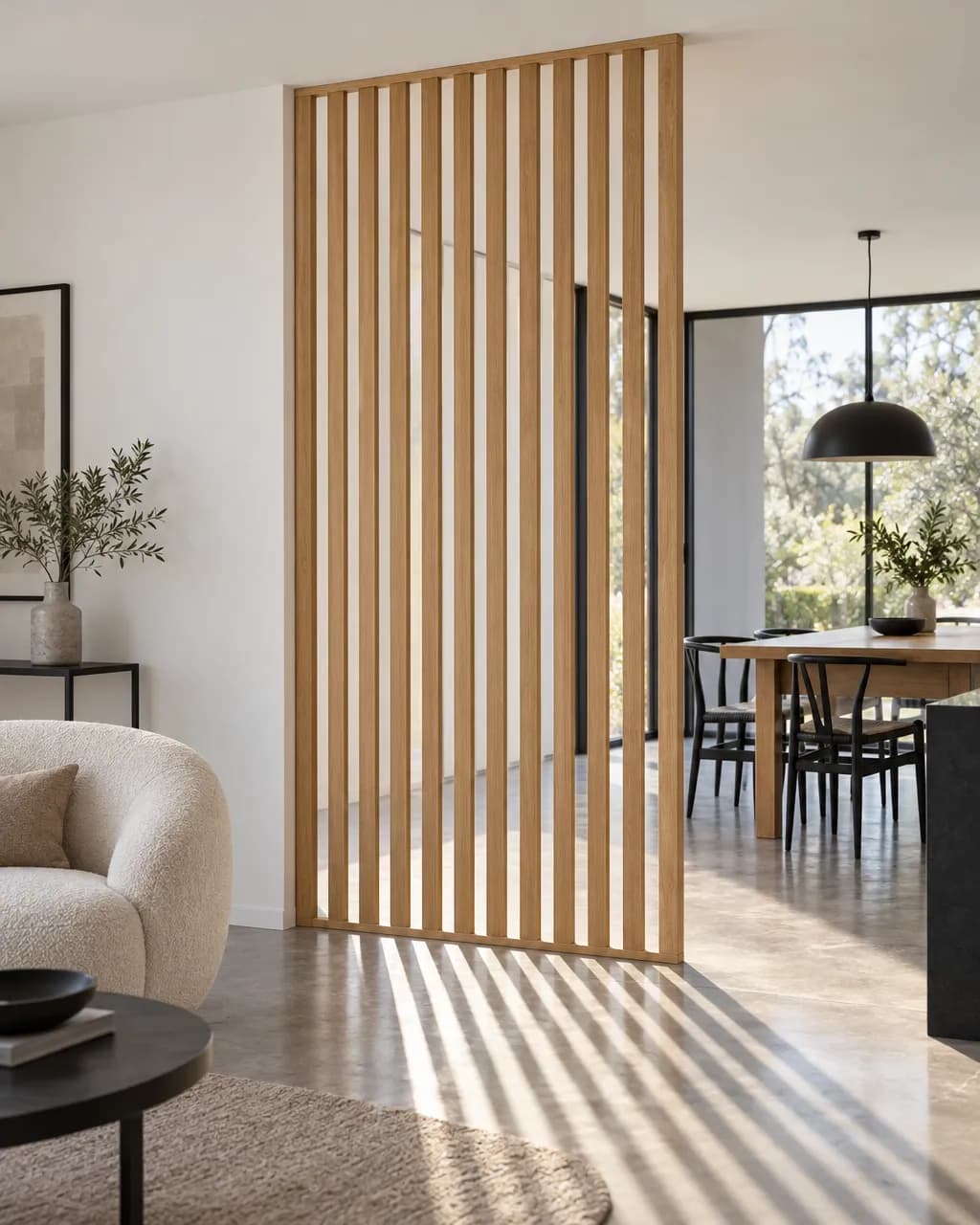 Atelier · Claustra bois intérieur