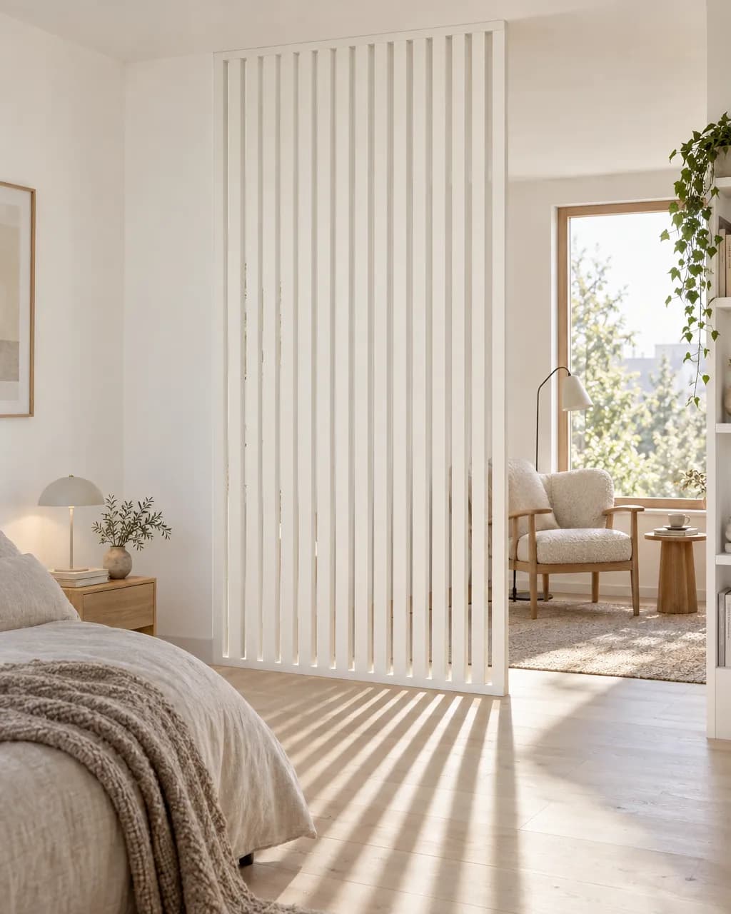 Neige · Claustra bois intérieur
