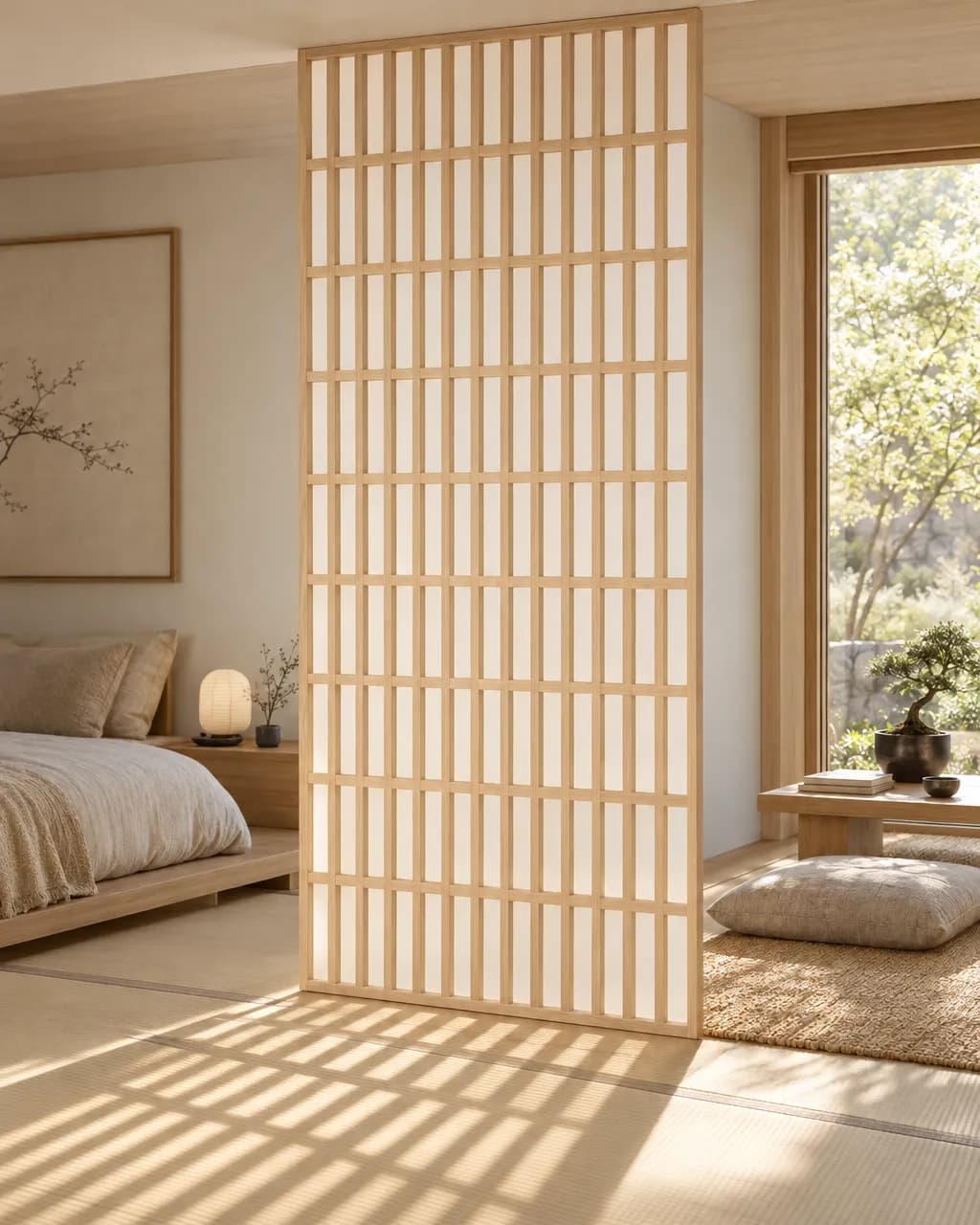 Shoji · Claustra bois intérieur