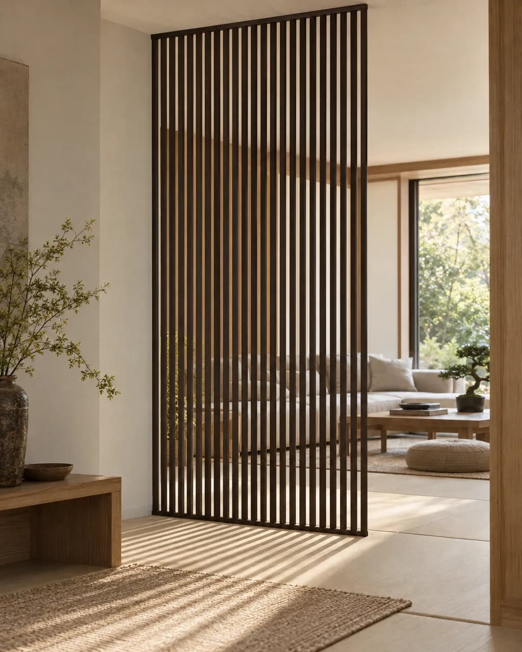 Tonkin · Claustra bois intérieur